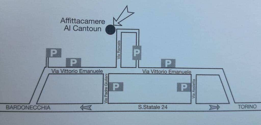 Affittacamere Al Cantoun Chiomonte Exterior foto